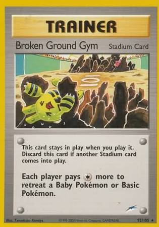 Broken Ground Gym (92/105) [Neo Destiny Unlimited] | Anubis Games and Hobby