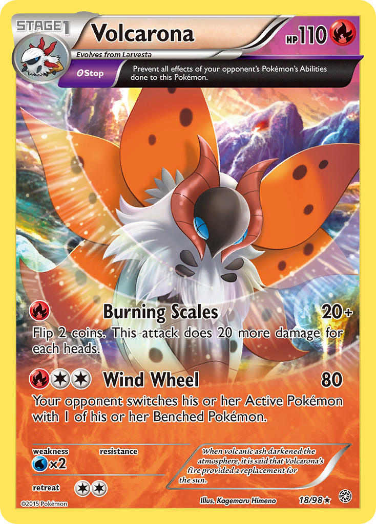 Volcarona (18/98) [XY: Ancient Origins] | Anubis Games and Hobby