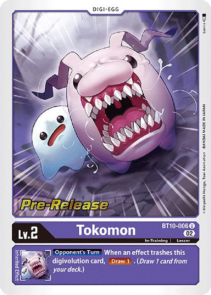 Tokomon [BT10-006] [Xros Encounter Pre-Release Cards] | Anubis Games and Hobby