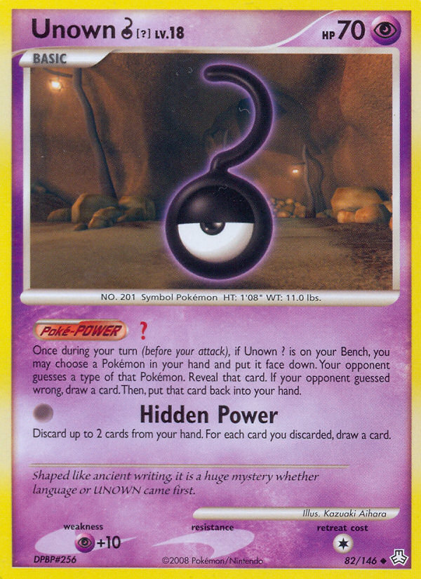 Unown ? (82/146) [Diamond & Pearl: Legends Awakened] | Anubis Games and Hobby