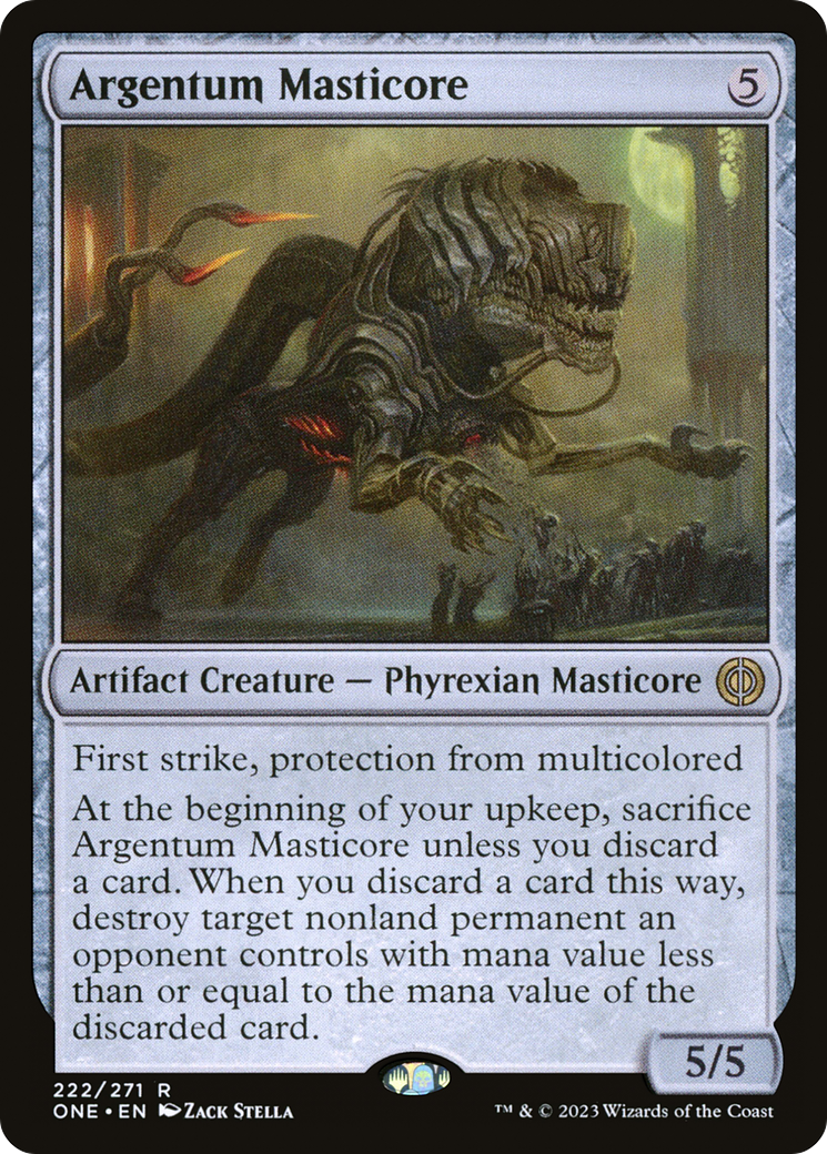 Argentum Masticore [Phyrexia: All Will Be One] | Anubis Games and Hobby