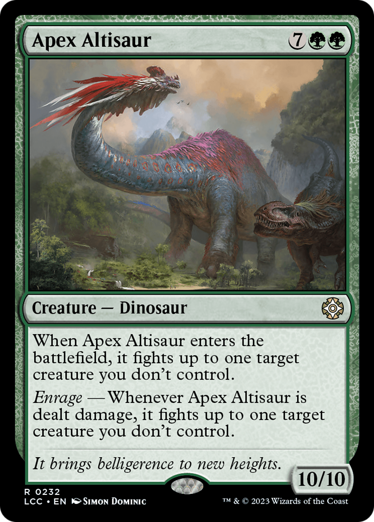 Apex Altisaur [The Lost Caverns of Ixalan Commander] | Anubis Games and Hobby