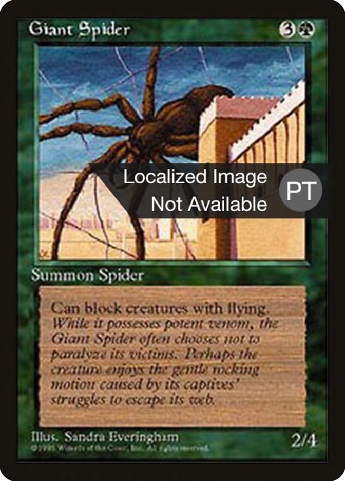 Giant Spider [Fourth Edition (Foreign Black Border)] | Anubis Games and Hobby