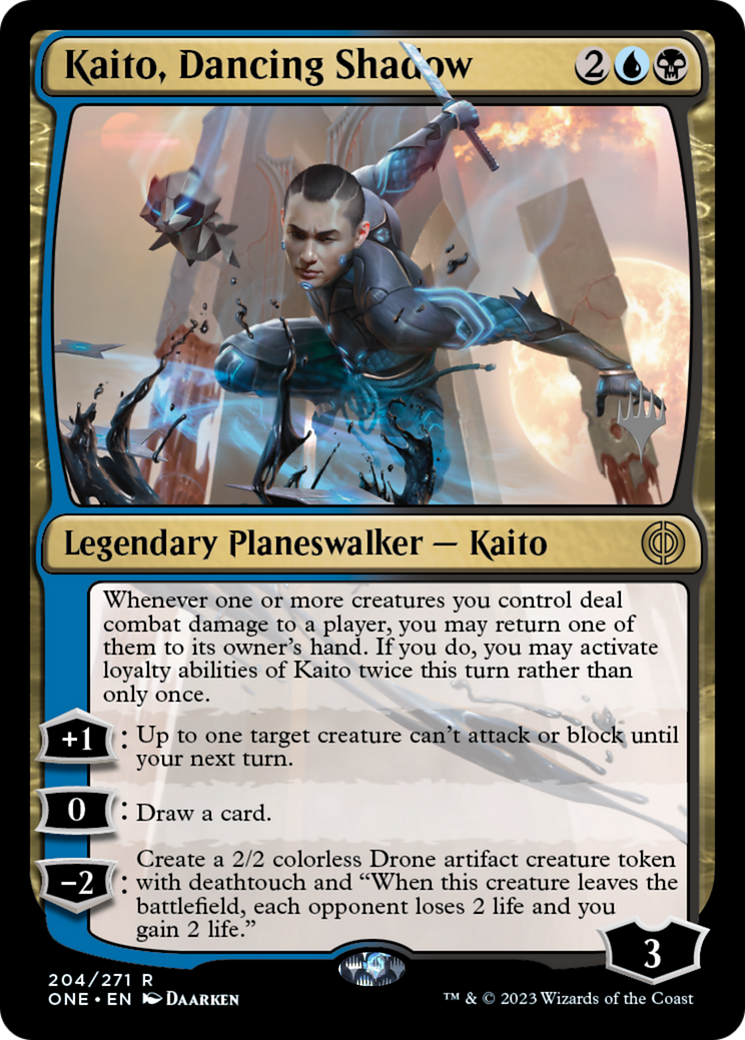 Kaito, Dancing Shadow (Promo Pack) [Phyrexia: All Will Be One Promos] | Anubis Games and Hobby