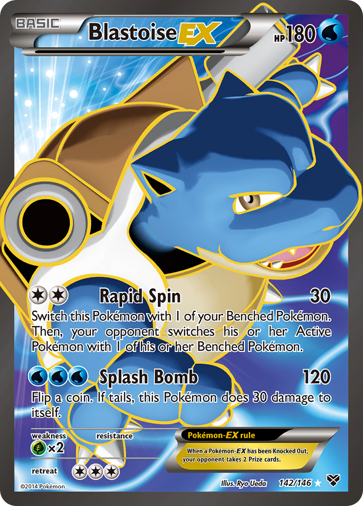 Blastoise EX (142/146) [XY: Base Set] | Anubis Games and Hobby