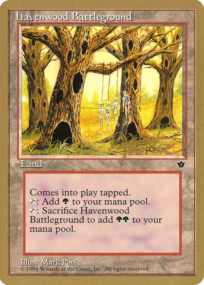 Havenwood Battleground (Mark Justice) [Pro Tour Collector Set] | Anubis Games and Hobby