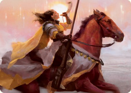 Sunrise Cavalier Art Card [Innistrad: Midnight Hunt Art Series] | Anubis Games and Hobby