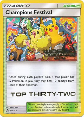 Champions Festival (SM148) (2018 Top Thirty Two) [Sun & Moon: Black Star Promos] | Anubis Games and Hobby
