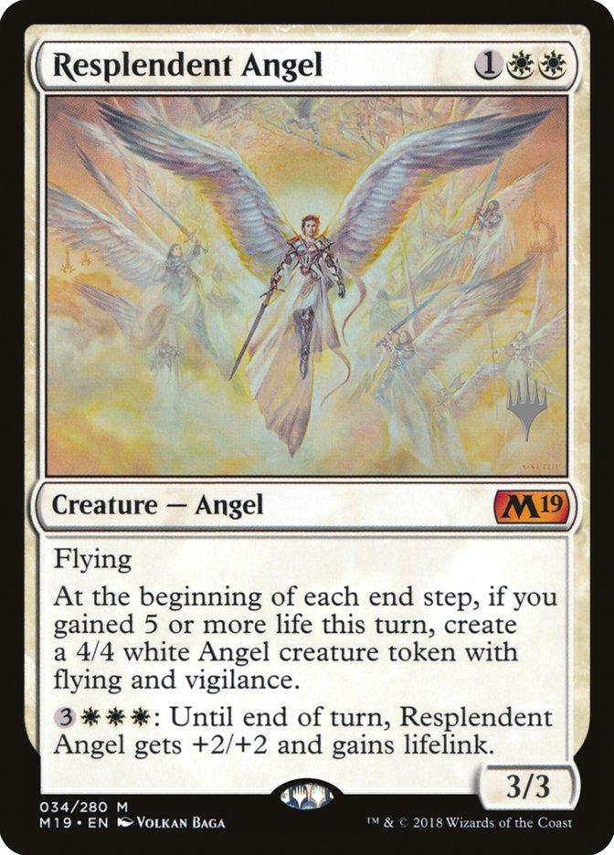 Resplendent Angel (Promo Pack) [Core Set 2019 Promos] | Anubis Games and Hobby