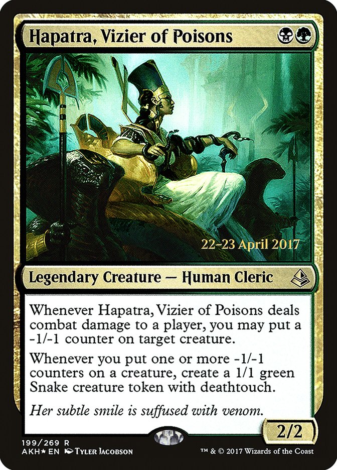 Hapatra, Vizier of Poisons [Amonkhet Prerelease Promos] | Anubis Games and Hobby