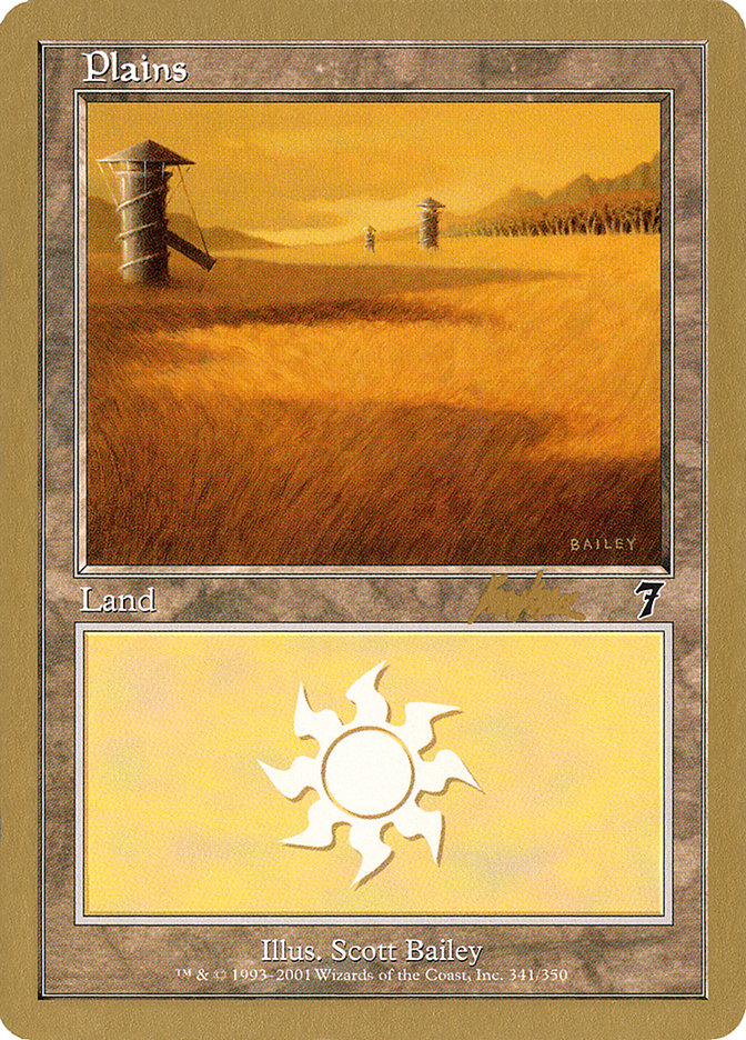 Plains (bk341) (Brian Kibler) [World Championship Decks 2002] | Anubis Games and Hobby