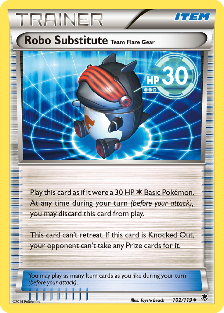 Robo Substitute Team Flare Gear (102/119) [XY: Phantom Forces] | Anubis Games and Hobby