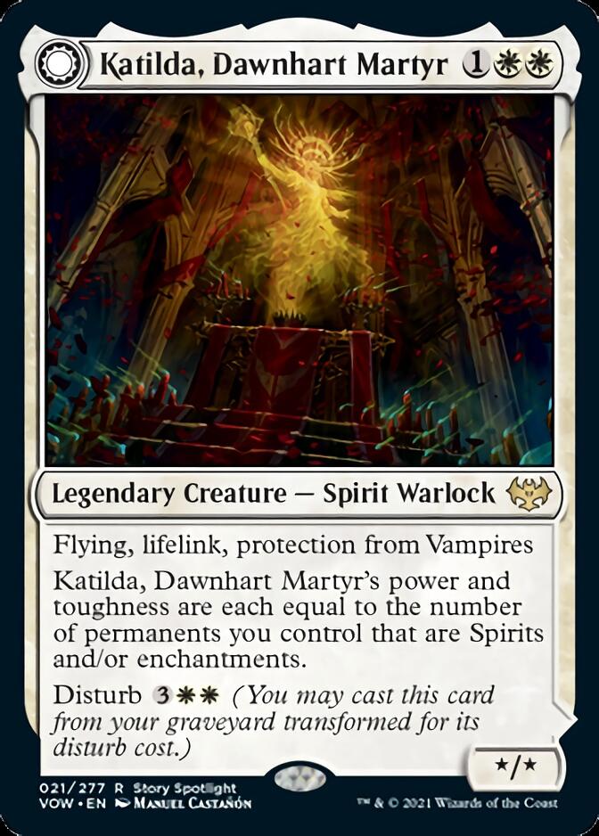 Katilda, Dawnhart Martyr // Katilda's Rising Dawn [Innistrad: Crimson Vow] | Anubis Games and Hobby