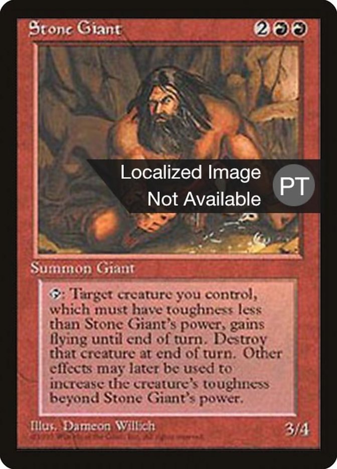 Stone Giant [Fourth Edition (Foreign Black Border)] | Anubis Games and Hobby