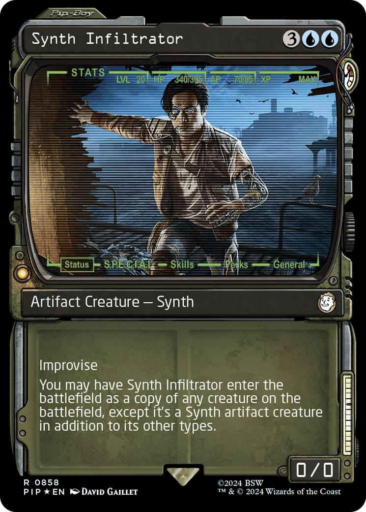 Synth Infiltrator (Showcase) (Surge Foil) [Fallout] | Anubis Games and Hobby