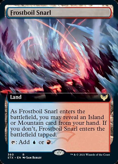 Frostboil Snarl (Extended Art) [Strixhaven: School of Mages] | Anubis Games and Hobby