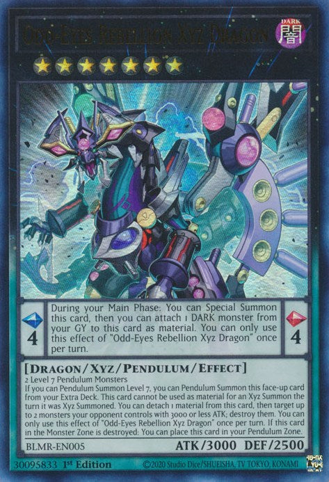 Odd-Eyes Rebellion Xyz Dragon [BLMR-EN005] Ultra Rare | Anubis Games and Hobby