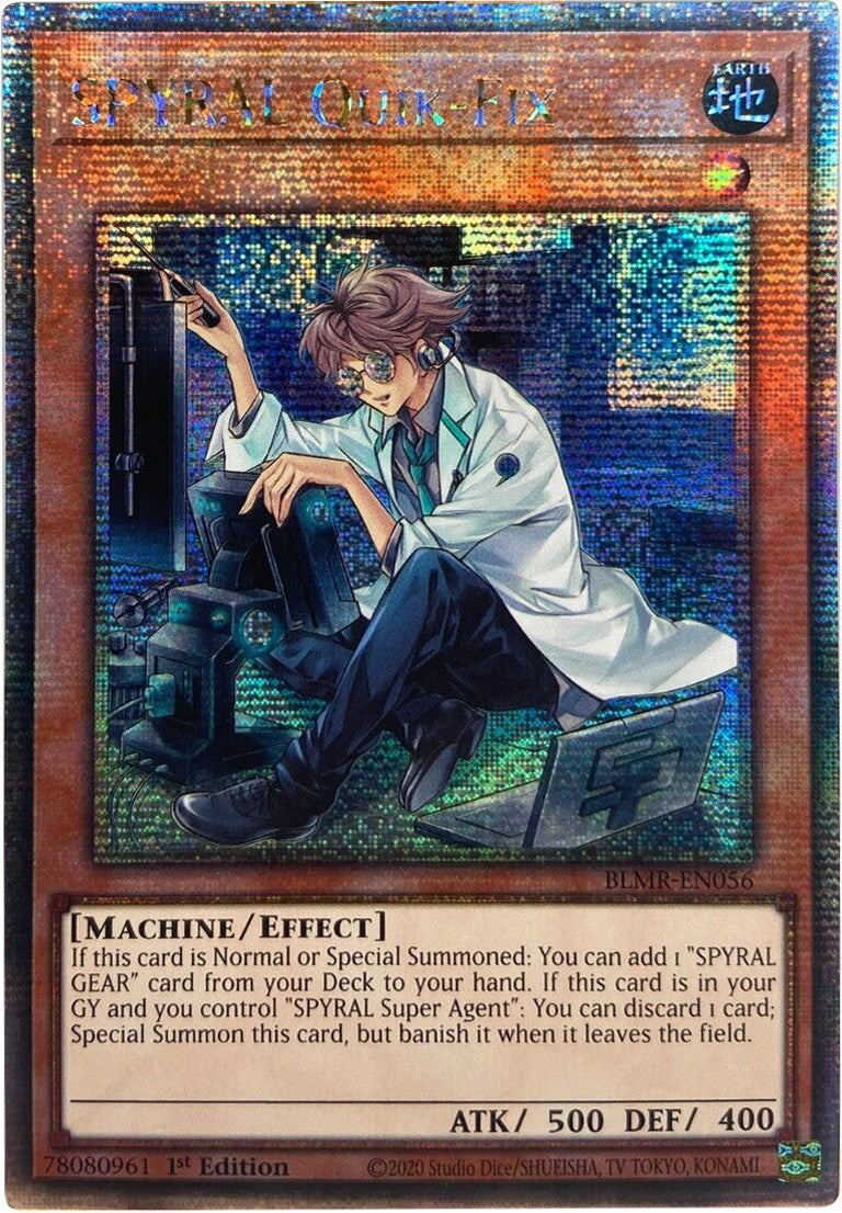 SPYRAL Quik-Fix [BLMR-EN056] Quarter Century Secret Rare | Anubis Games and Hobby