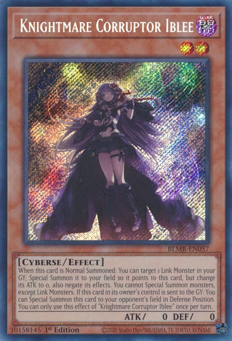 Knightmare Corruptor Iblee [BLMR-EN057] Secret Rare | Anubis Games and Hobby