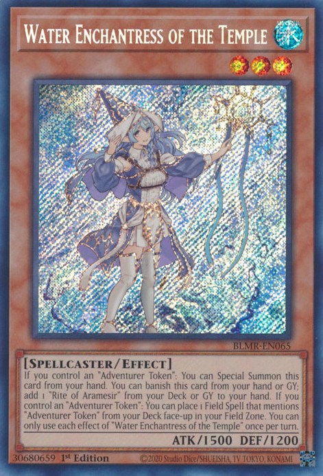 Water Enchantress of the Temple [BLMR-EN065] Secret Rare | Anubis Games and Hobby