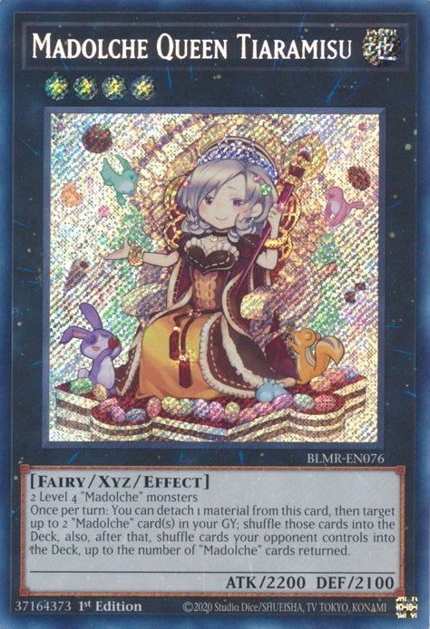 Madolche Queen Tiaramisu [BLMR-EN076] Secret Rare | Anubis Games and Hobby