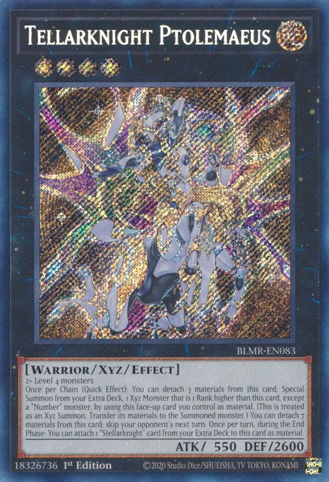 Tellarknight Ptolemaeus [BLMR-EN083] Secret Rare | Anubis Games and Hobby