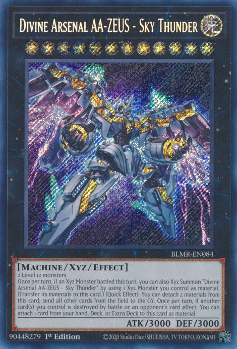 Divine Arsenal AA-ZEUS - Sky Thunder [BLMR-EN084] Secret Rare | Anubis Games and Hobby