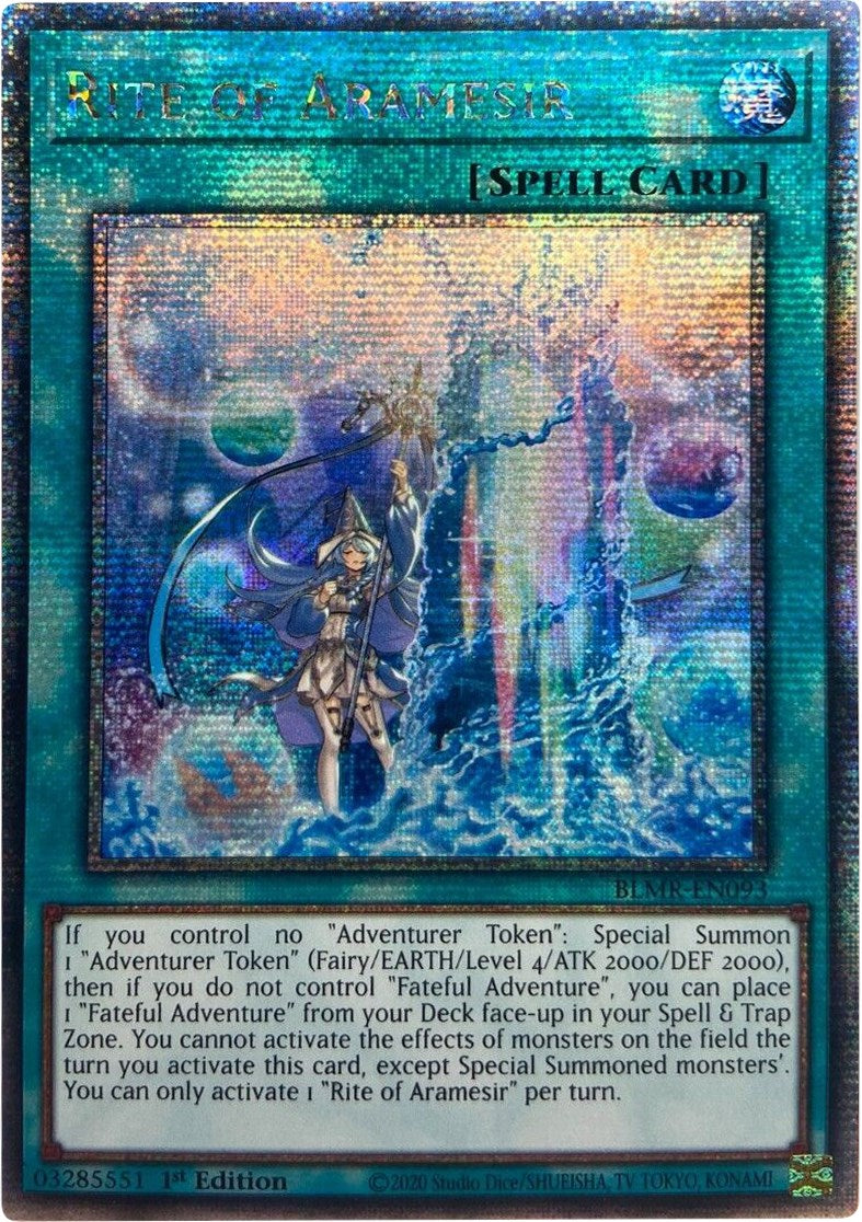 Rite of Aramesir [BLMR-EN093] Quarter Century Secret Rare | Anubis Games and Hobby