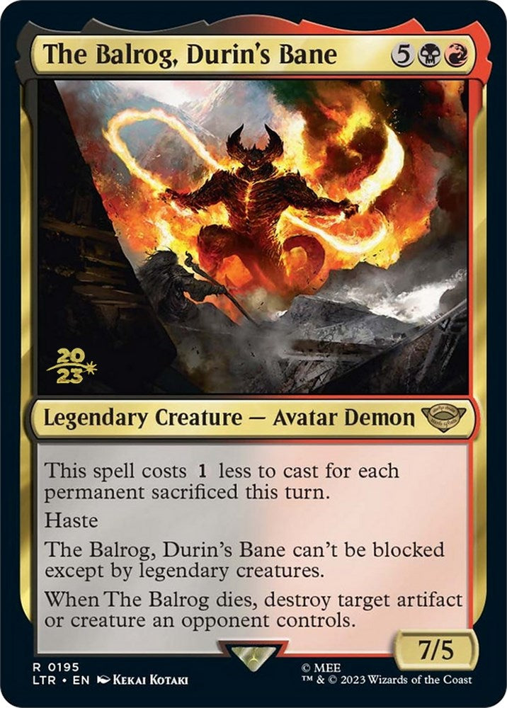 The Balrog, Durin's Bane [The Lord of the Rings: Tales of Middle-Earth Prerelease Promos] | Anubis Games and Hobby