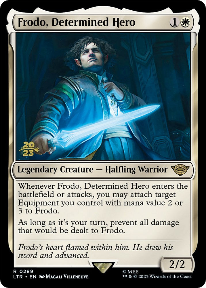 Frodo, Determined Hero [The Lord of the Rings: Tales of Middle-Earth Prerelease Promos] | Anubis Games and Hobby