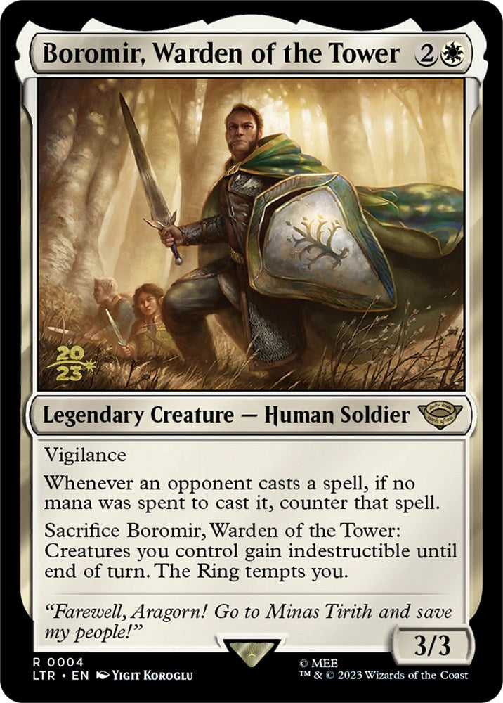 Boromir, Warden of the Tower [The Lord of the Rings: Tales of Middle-Earth Prerelease Promos] | Anubis Games and Hobby