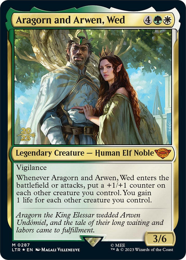 Aragorn and Arwen, Wed [The Lord of the Rings: Tales of Middle-Earth Prerelease Promos] | Anubis Games and Hobby