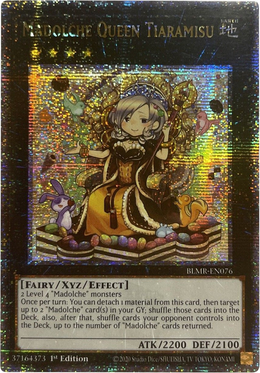 Madolche Queen Tiaramisu [BLMR-EN076] Quarter Century Secret Rare | Anubis Games and Hobby