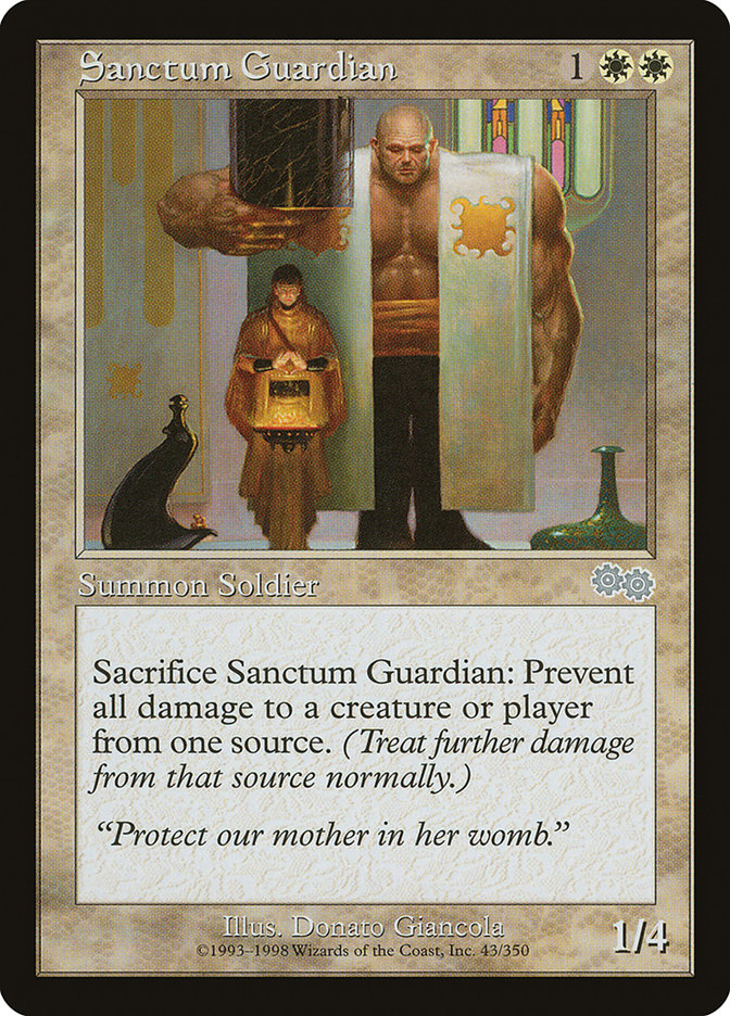 Sanctum Guardian [Urza's Saga] | Anubis Games and Hobby