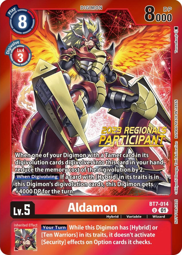 Aldamon [BT7-014] (2023 Regionals Participant) [Next Adventure Promos] | Anubis Games and Hobby