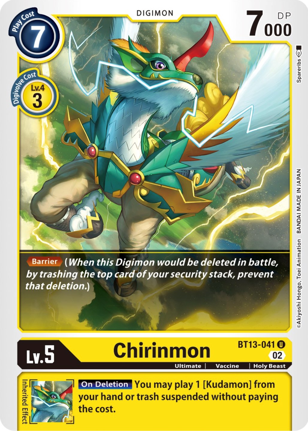 Chirinmon [BT13-041] [Versus Royal Knights Booster] | Anubis Games and Hobby