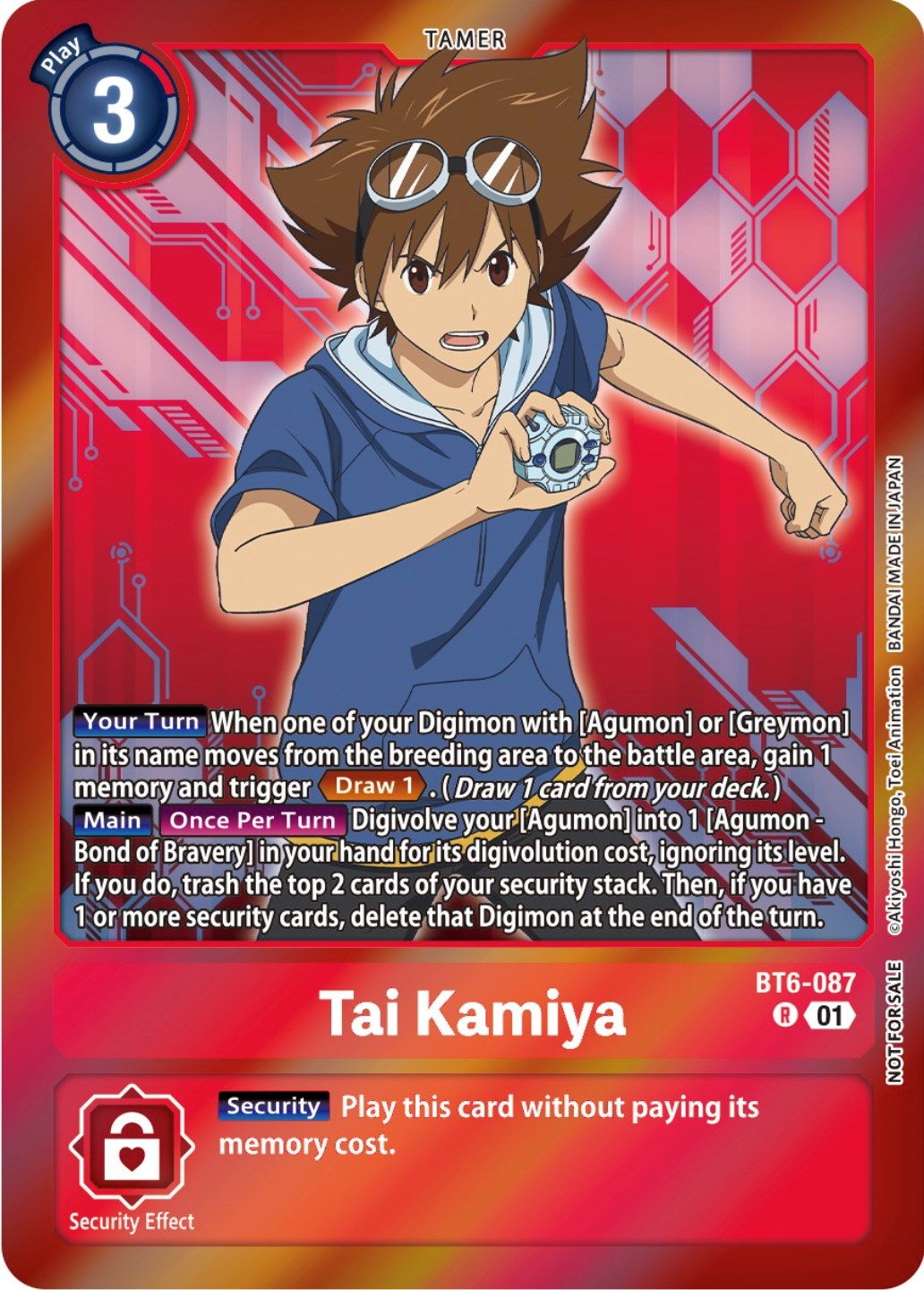 Tai Kamiya [BT6-087] (Event Pack 5) [Double Diamond Promos] | Anubis Games and Hobby