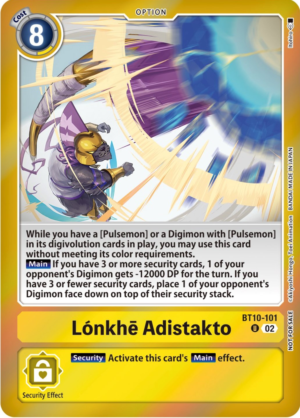 Lonkhe Adistakto [BT10-101] (Event Pack 5) [Xros Encounter Pre-Release Cards] | Anubis Games and Hobby