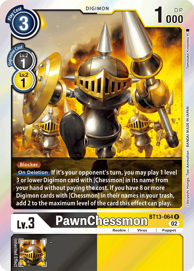 PawnChessmon [BT13-064] [Versus Royal Knights Booster] | Anubis Games and Hobby