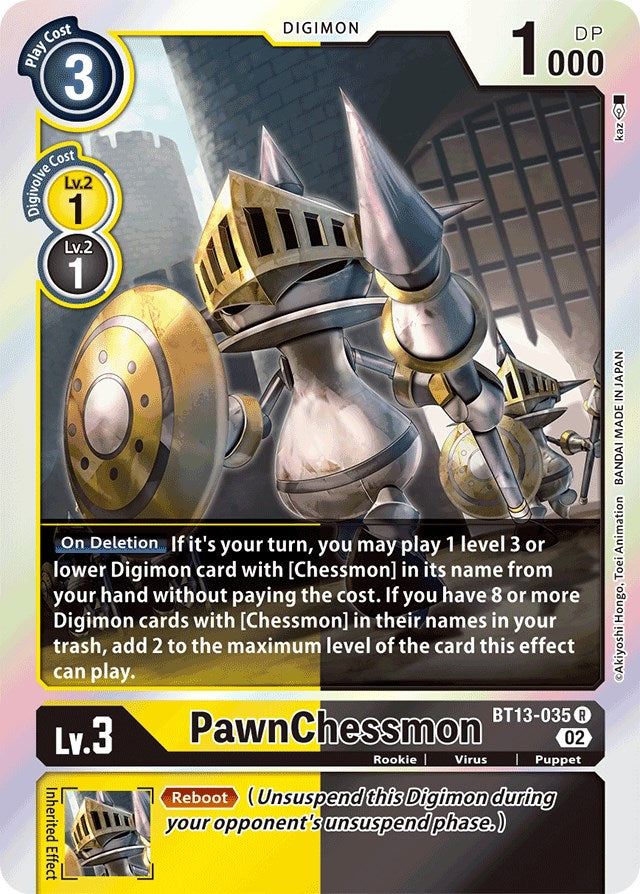 PawnChessmon [BT13-035] [Versus Royal Knights Booster] | Anubis Games and Hobby