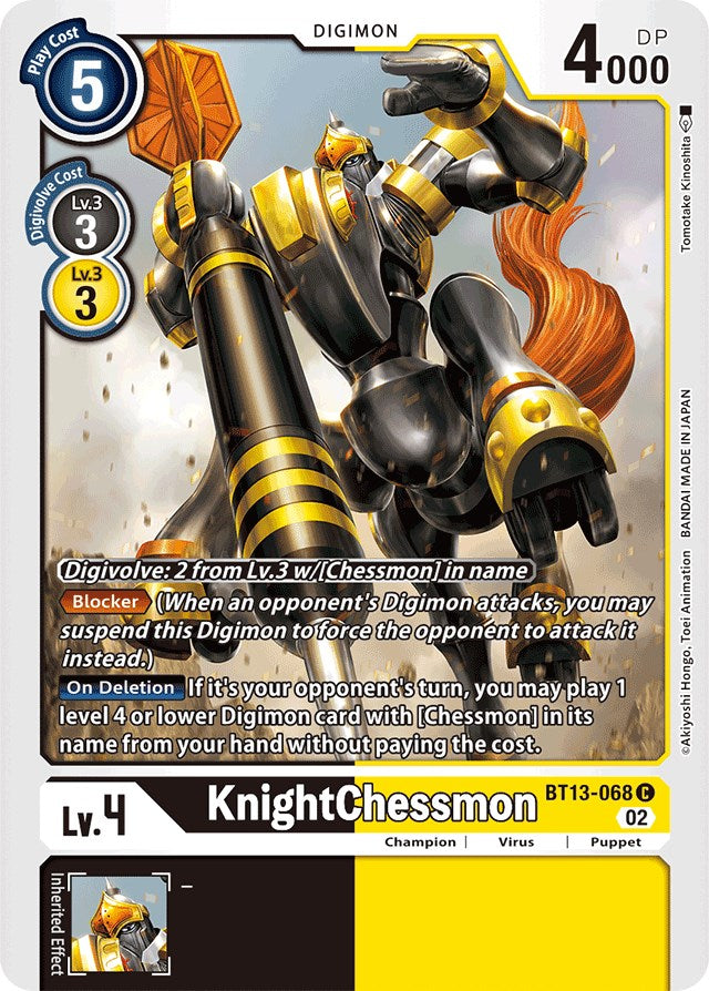 KnightChessmon [BT13-068] [Versus Royal Knights Booster] | Anubis Games and Hobby
