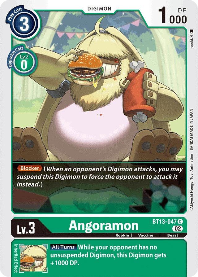 Angoramon [BT13-047] [Versus Royal Knights Booster] | Anubis Games and Hobby