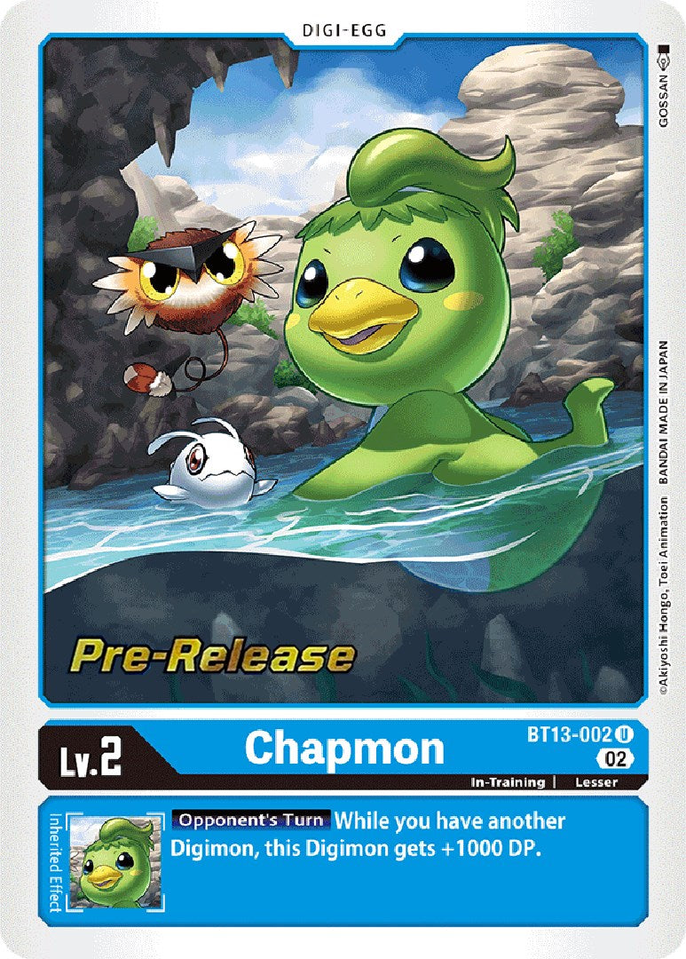 Chapmon [BT13-002] [Versus Royal Knight Booster Pre-Release Cards] | Anubis Games and Hobby