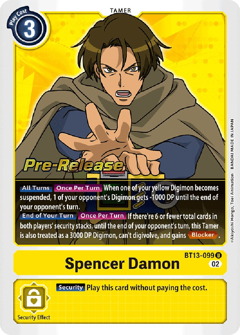 Spencer Damon [BT13-099] [Versus Royal Knight Booster Pre-Release Cards] | Anubis Games and Hobby
