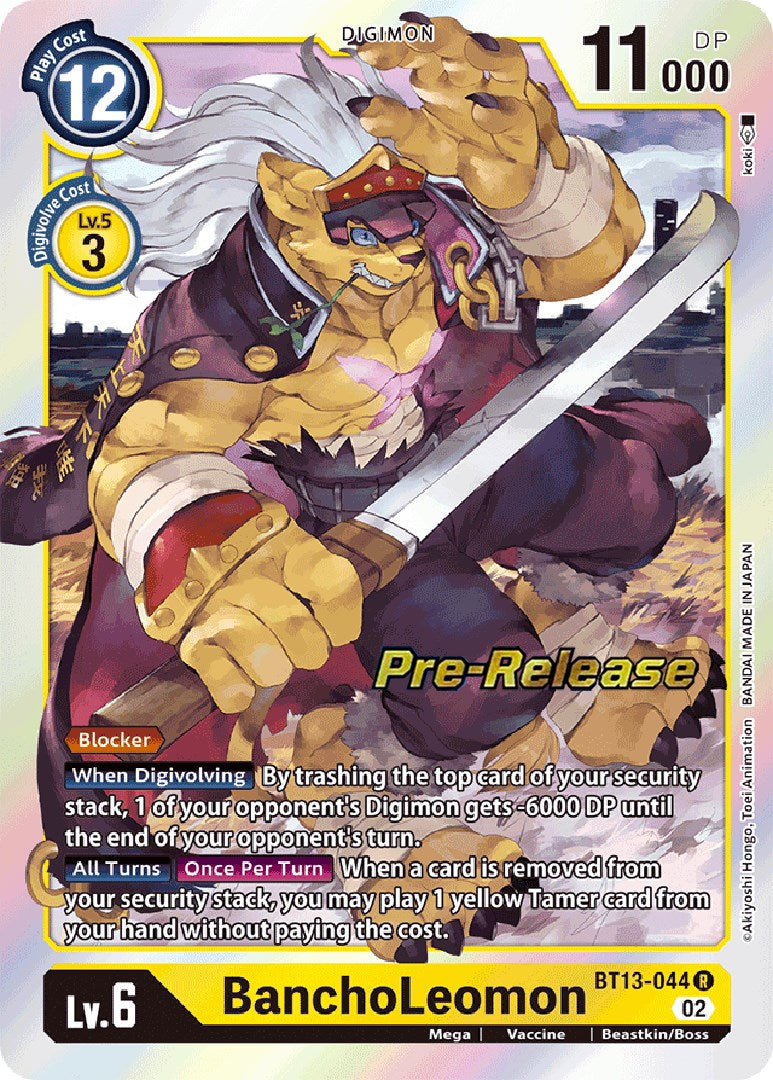 BanchoLeomon [BT13-044] [Versus Royal Knight Booster Pre-Release Cards] | Anubis Games and Hobby