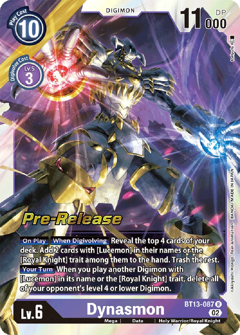 Dynasmon [BT13-087] [Versus Royal Knight Booster Pre-Release Cards] | Anubis Games and Hobby