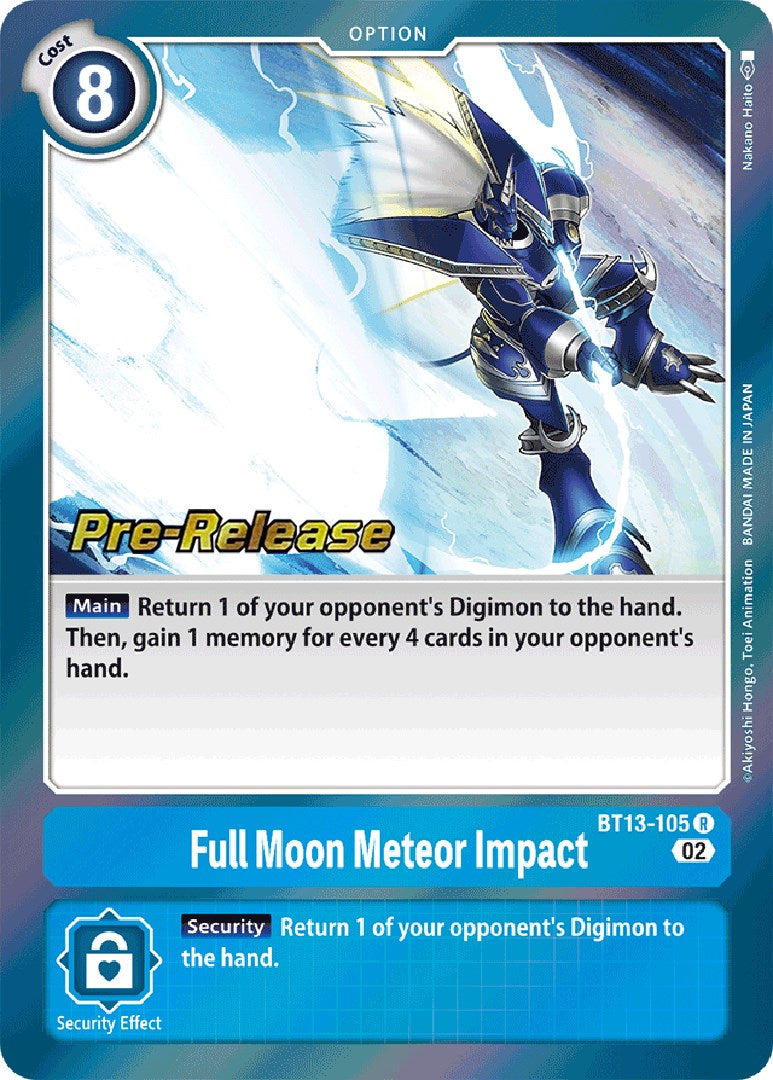 Full Moon Meteor Impact [BT13-105] [Versus Royal Knight Booster Pre-Release Cards] | Anubis Games and Hobby
