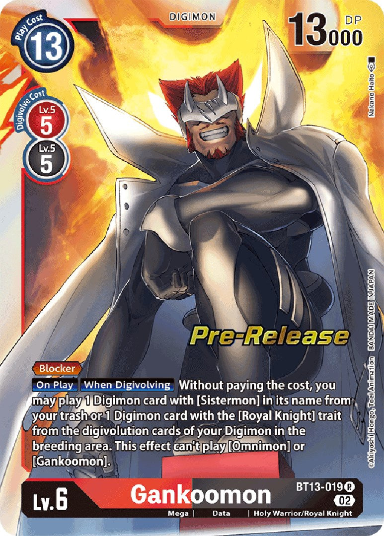Gankoomon [BT13-019] [Versus Royal Knight Booster Pre-Release Cards] | Anubis Games and Hobby