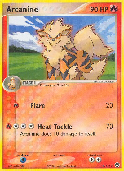 Arcanine (18/112) [EX: FireRed & LeafGreen] | Anubis Games and Hobby