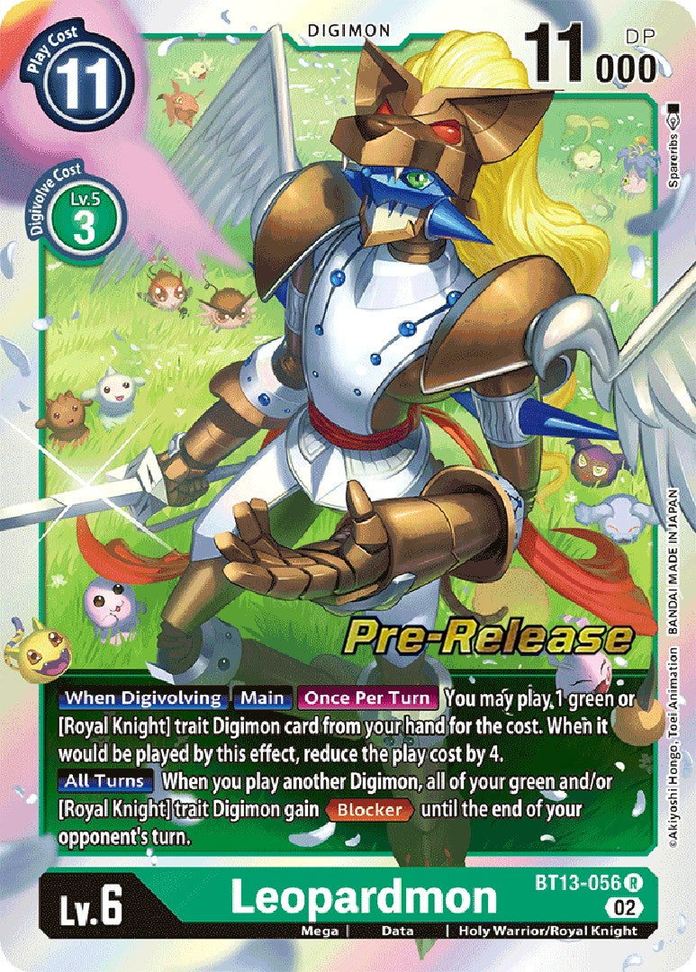 Leopardmon [BT13-056] [Versus Royal Knight Booster Pre-Release Cards] | Anubis Games and Hobby